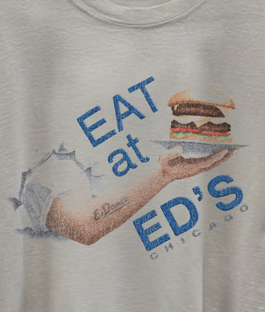 Eat At Ed's Washed White Tee