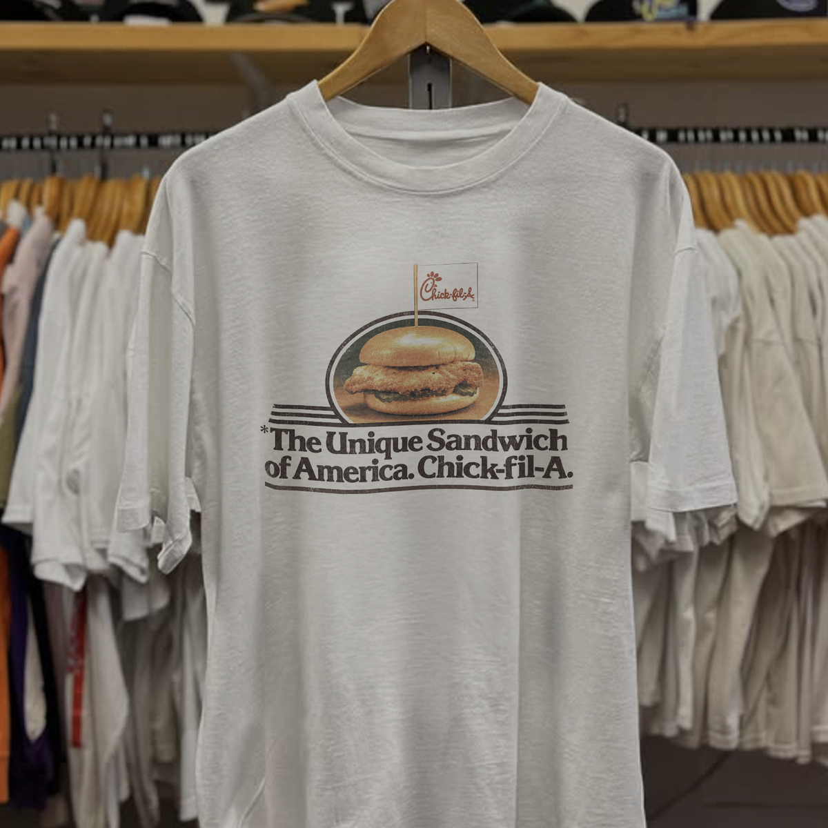 Rare Chick-Fil-A Washed White Tee