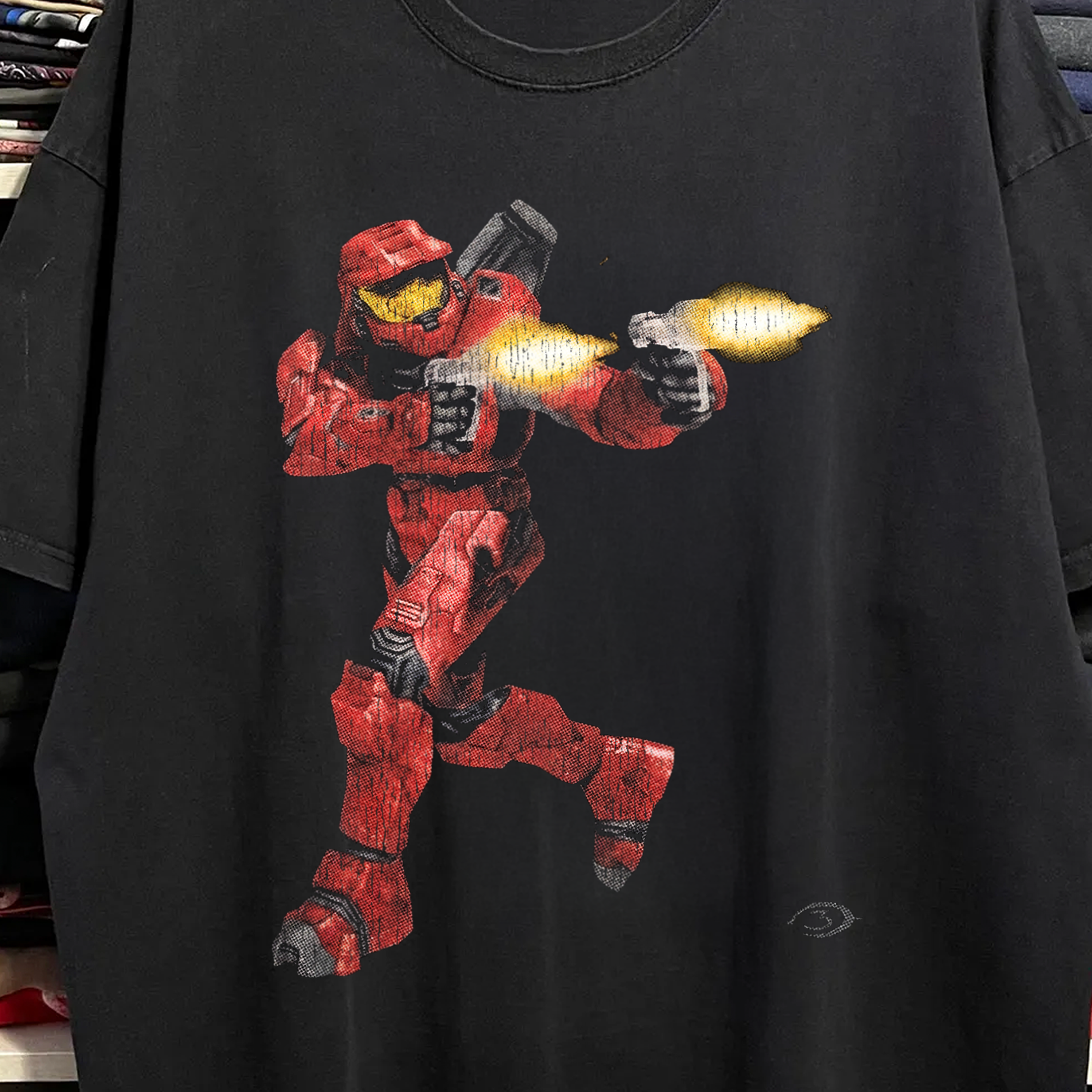 Halo 3 Washed Black Tee