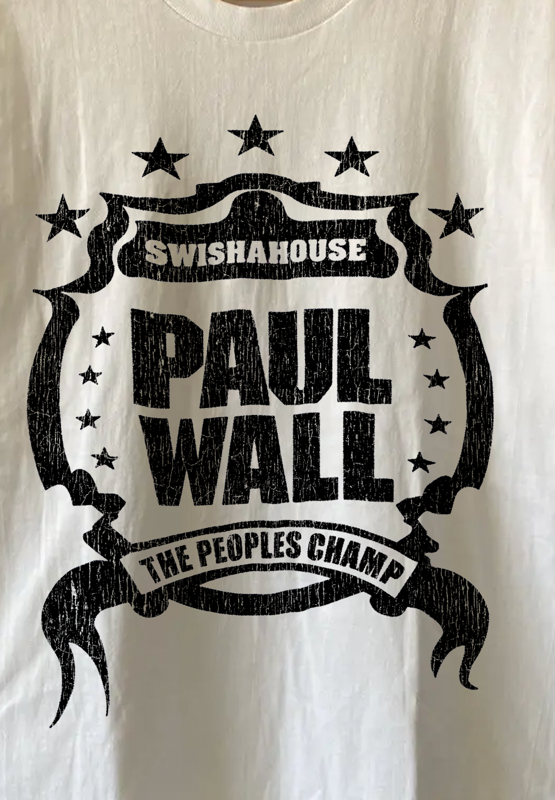 Paul Wall Swishahouse Washed White Tee