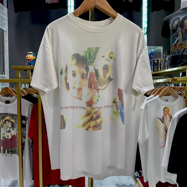 トップス smashing pumpkins rock invasion 93-94T Siamese Dream T-Shirt Smashing Pumpkins Rock Invasion '93