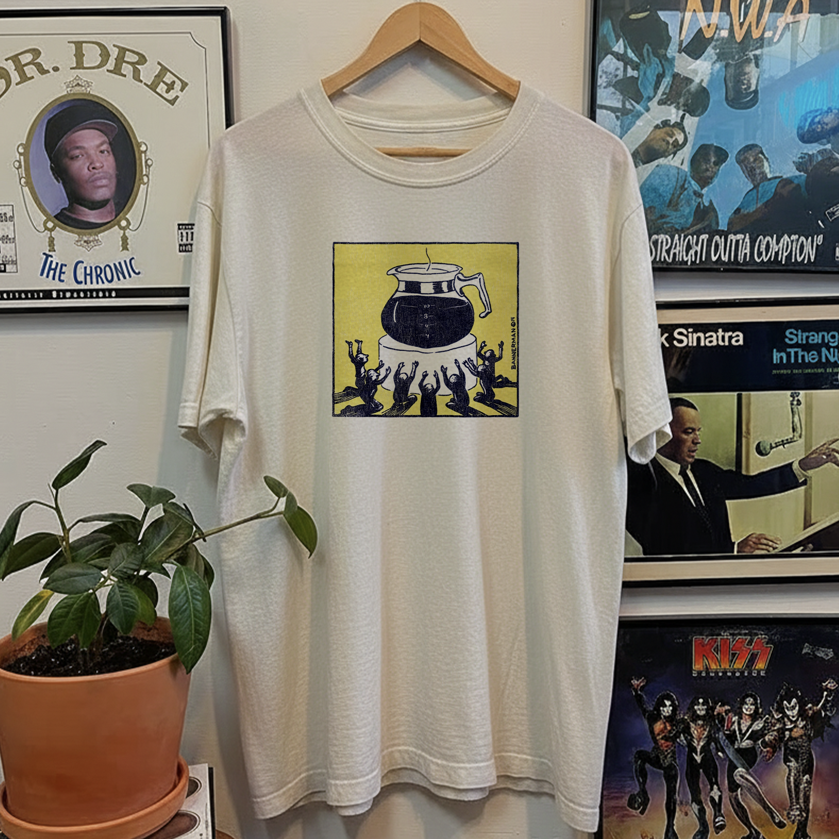 Rare Bannerman Caffeine Washed White Tee