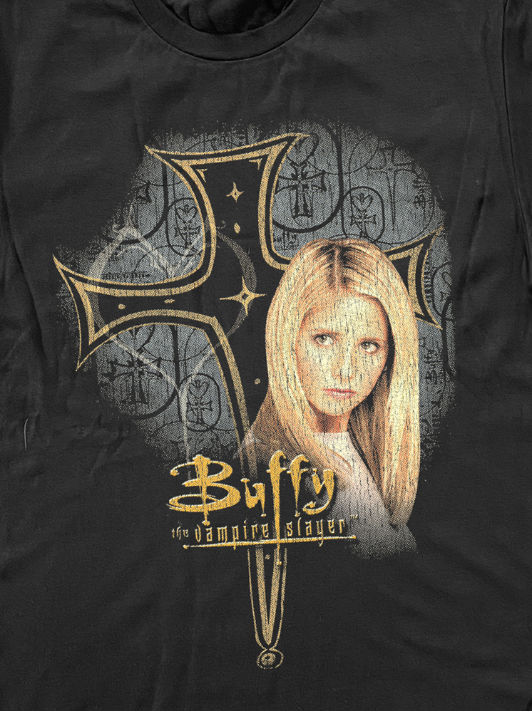 98 Buffy The Vampire Slayer Promo Washed Black T-Shirt – Strike