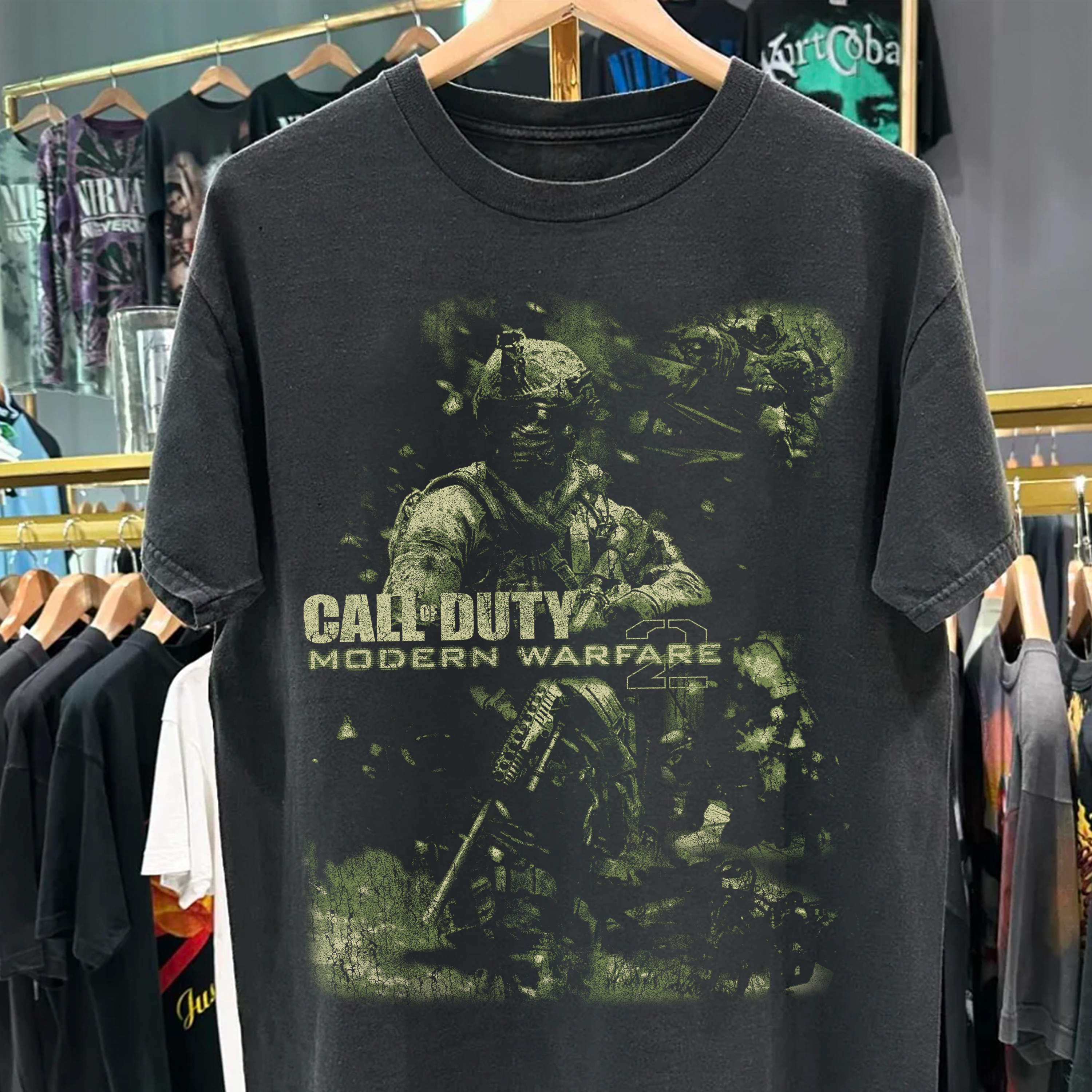 Modern Warfare Heavyweight Black Tshirt