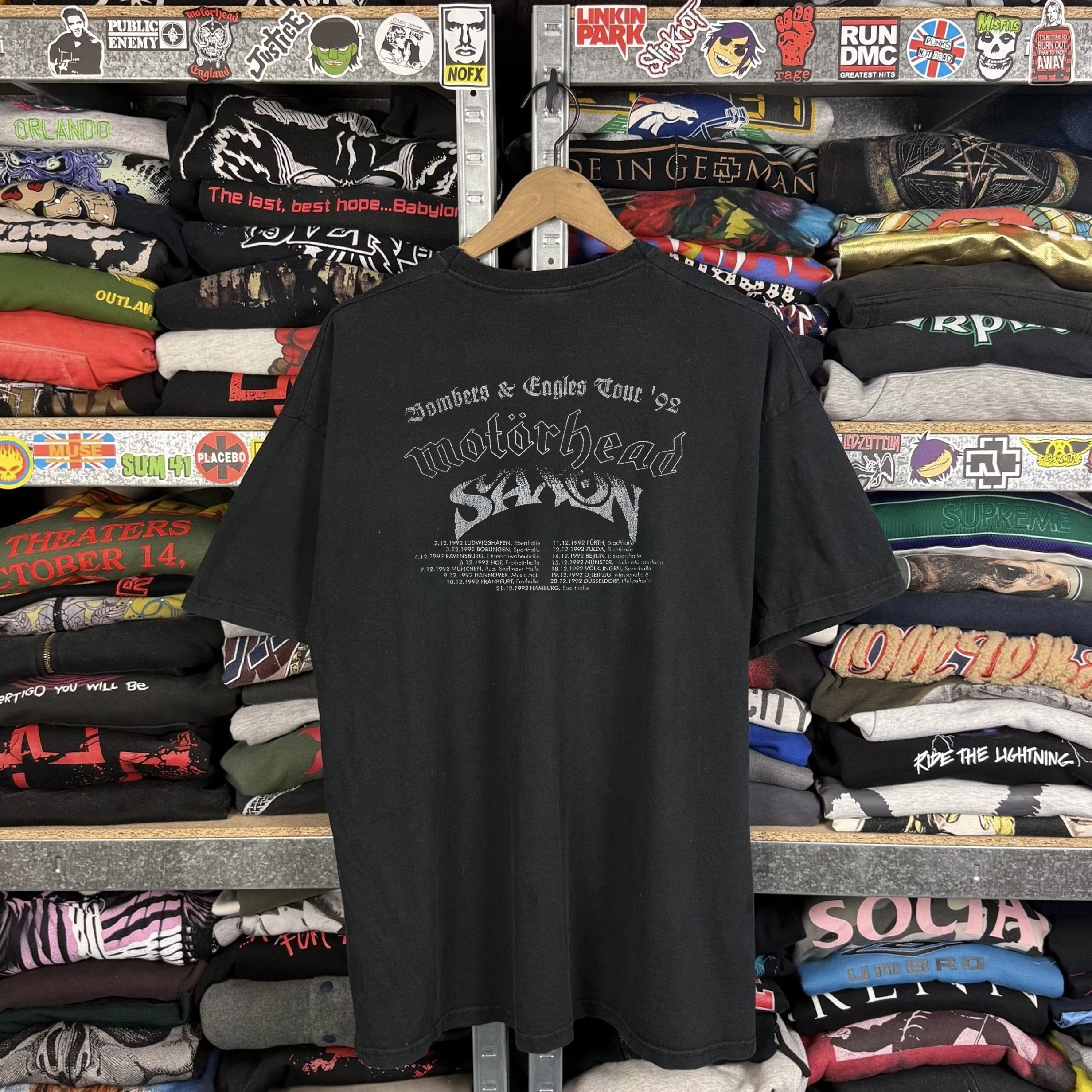 1992 Motorhead March or Die Washed Black Tee