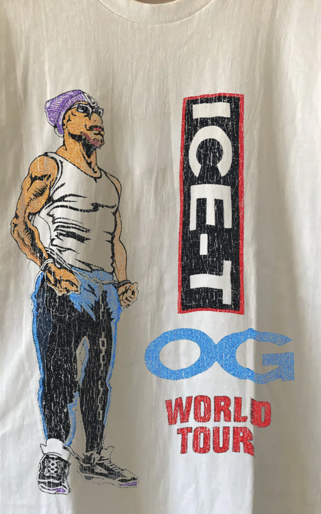 Rare Ice T World Tour Washed Black Tee