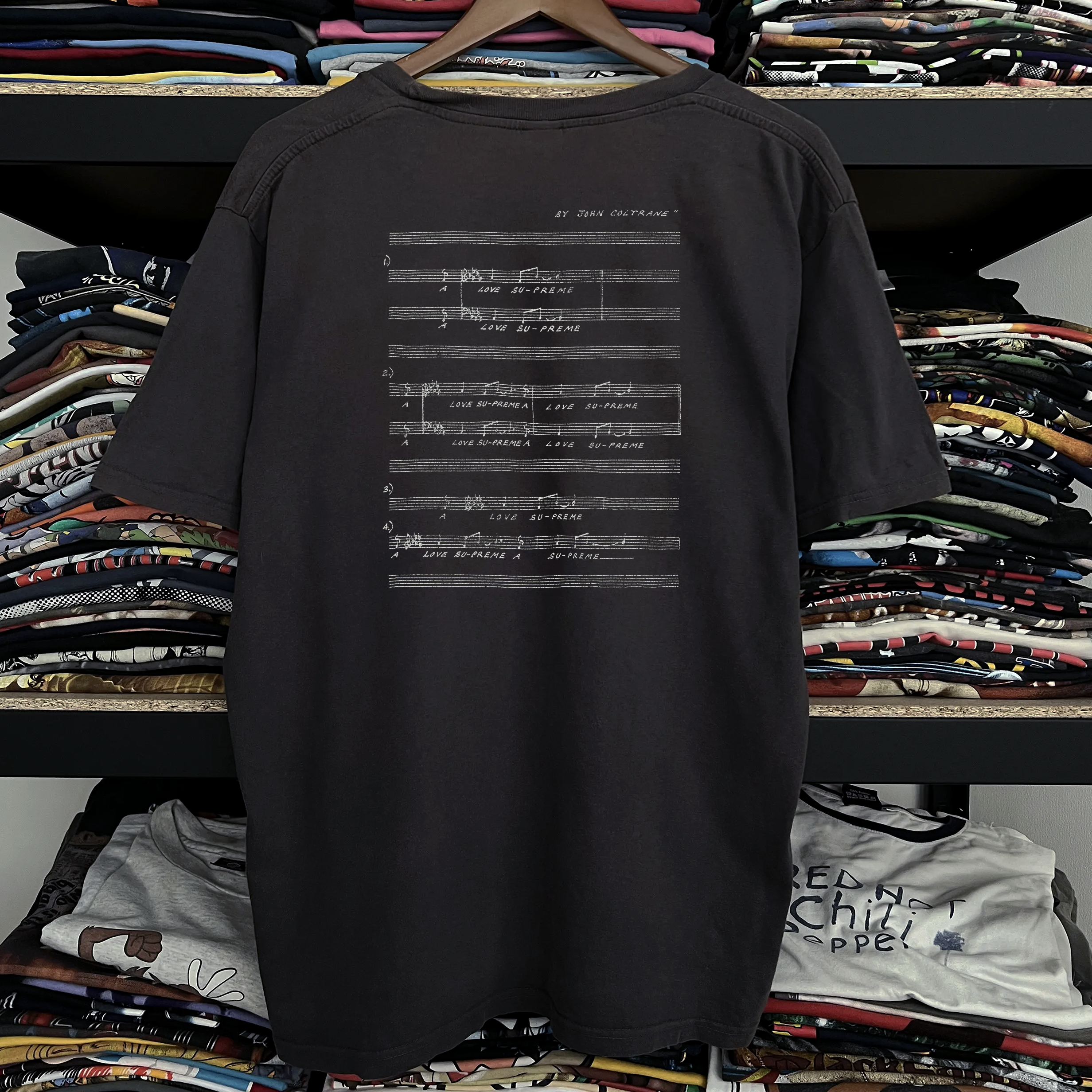 90s Spike Lee Love Supreme Washed Black Tee