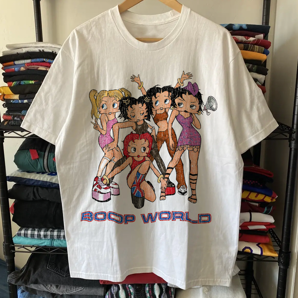 【激レア　90s USA製】BETTY BOOP チェッカー　Tシャツ nfq8zkjf-