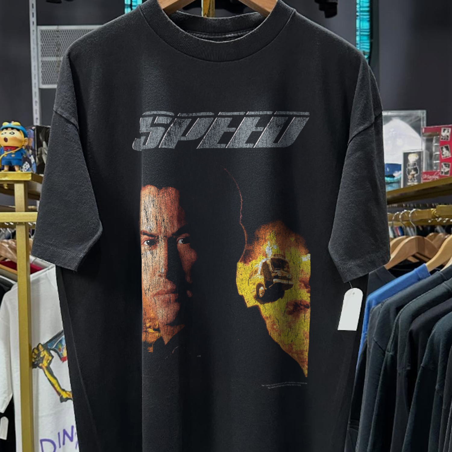 90S SPEED MOVIE PROMO RARE WASHED BLACK T-SHIRT – Strike 90S SPEED MOVIE PROMO RARE WASHED BLACK T-SHIRT – Strike
