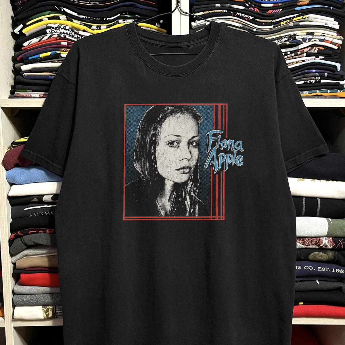 Rare Fiona Apple Washed Black Tee