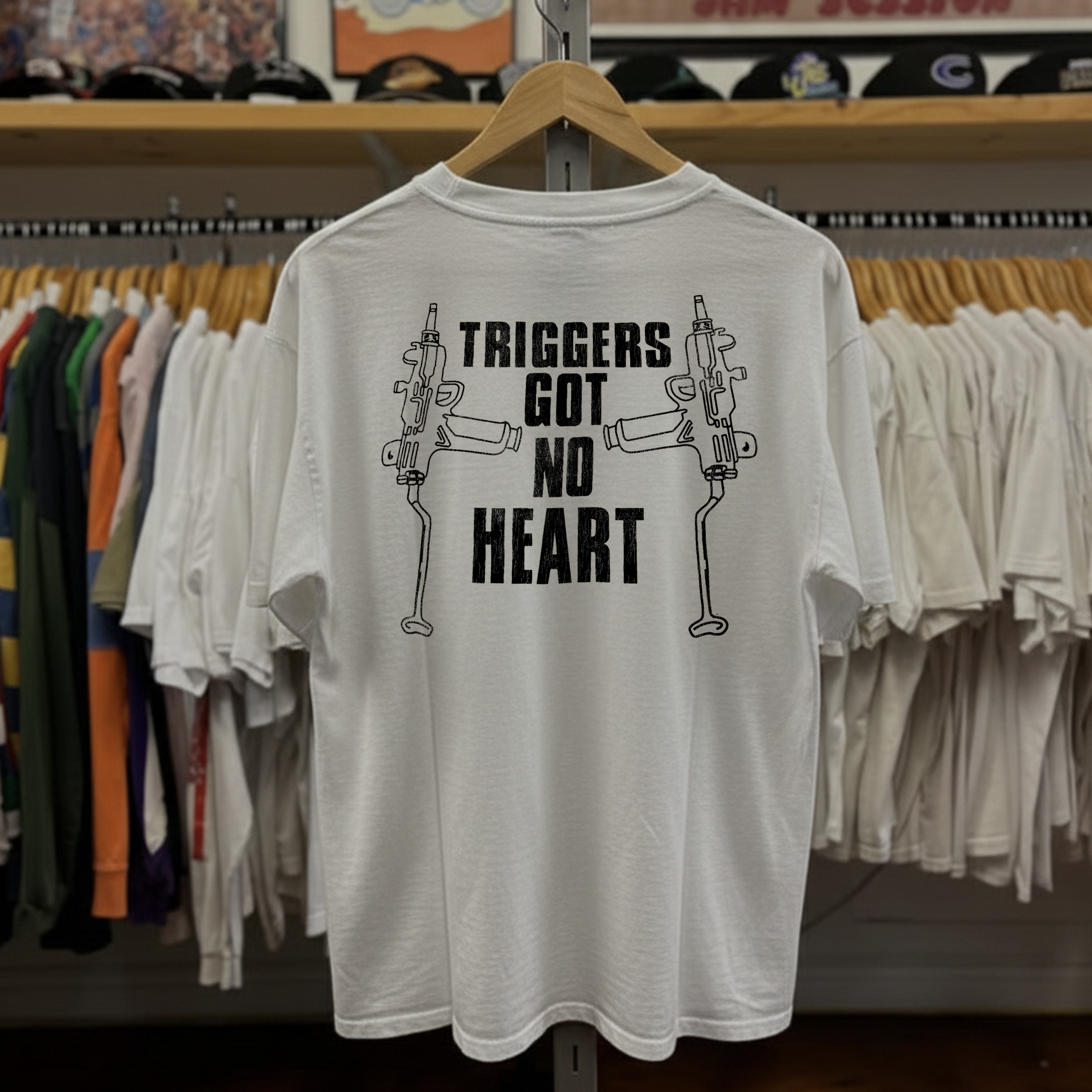 90s Menace II Society Washed White Tee