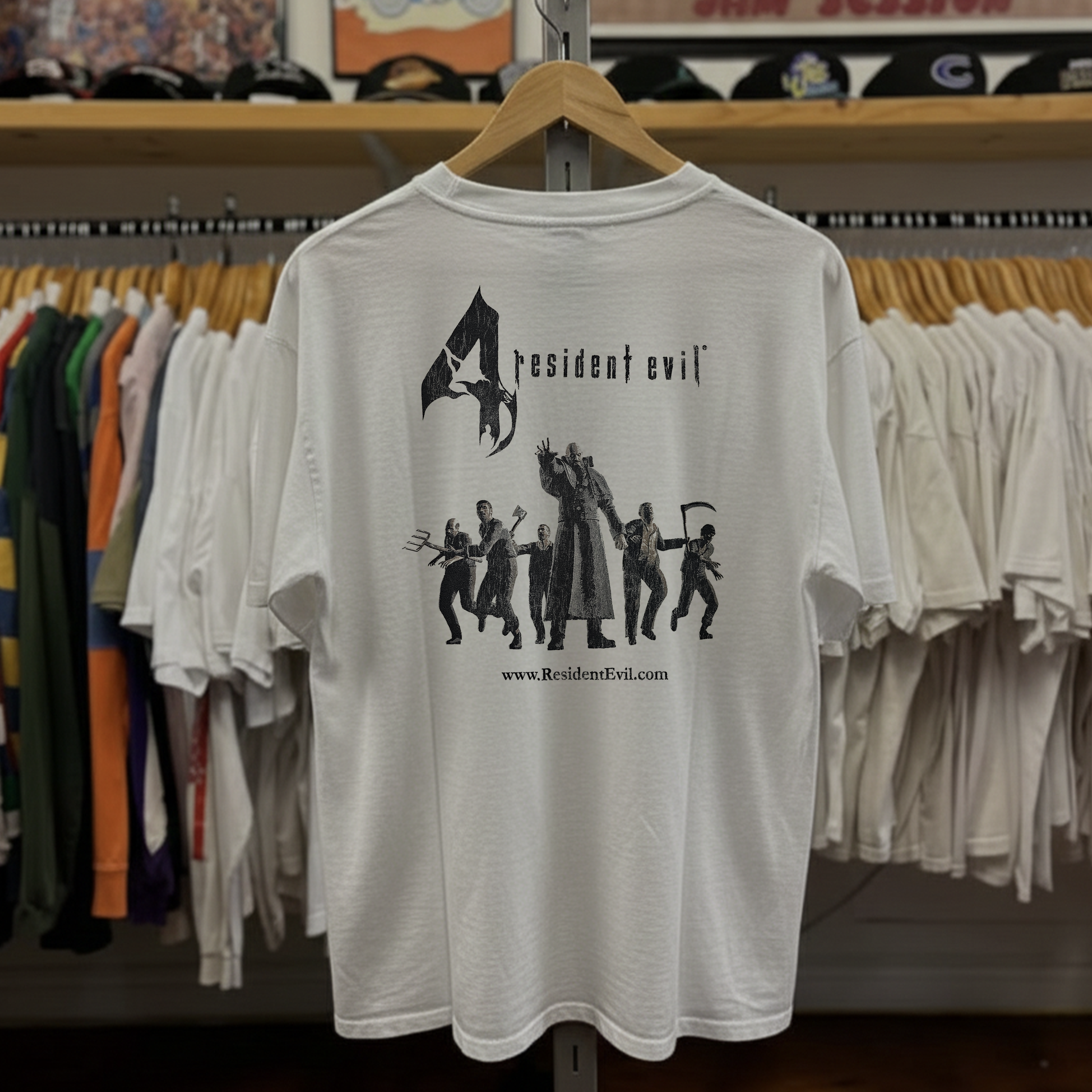 Rare Resident Evil 4 Washed White Tee
