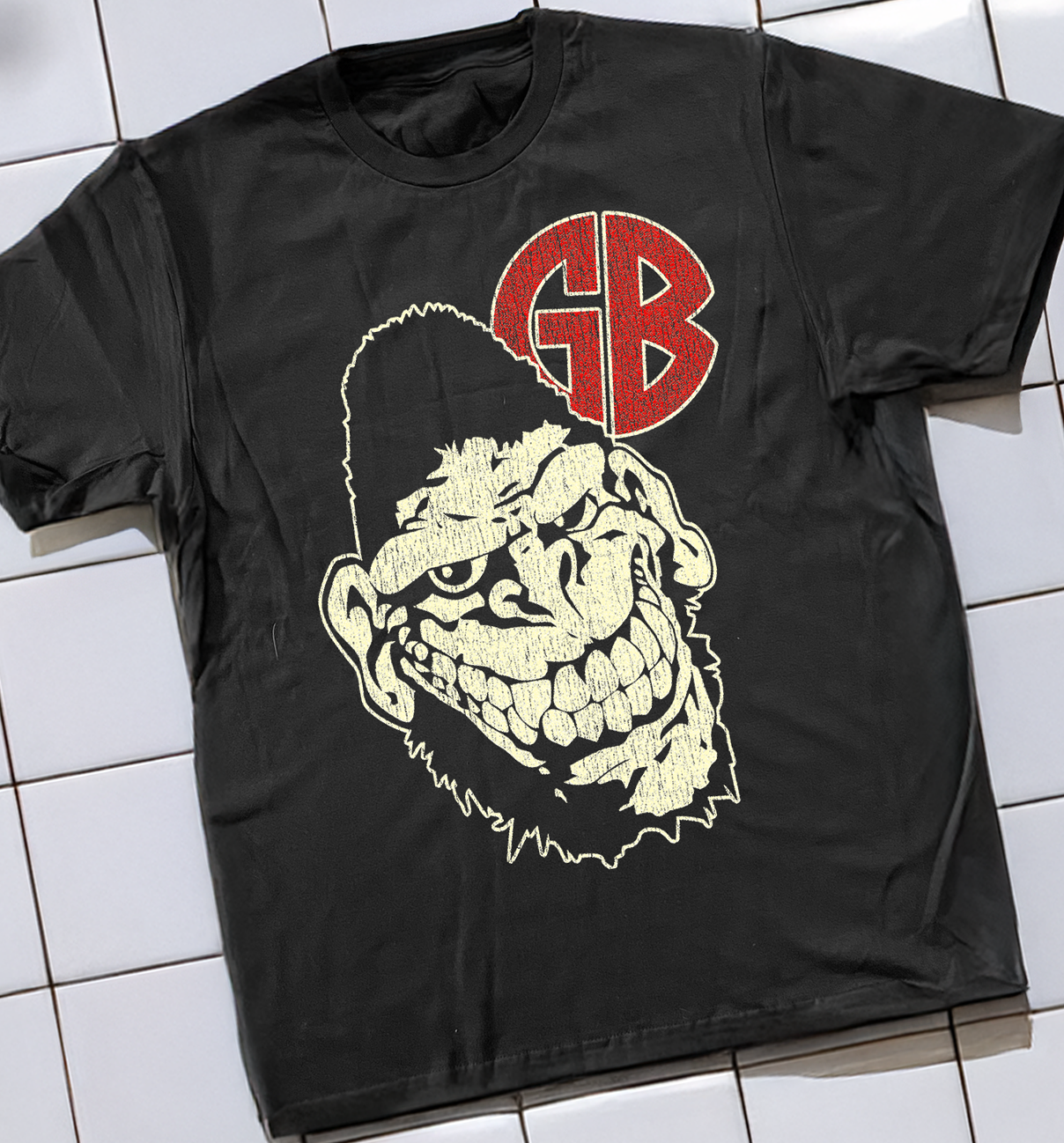 90'S GORILLA BISCUITS BLACK WASHED T-SHIRT