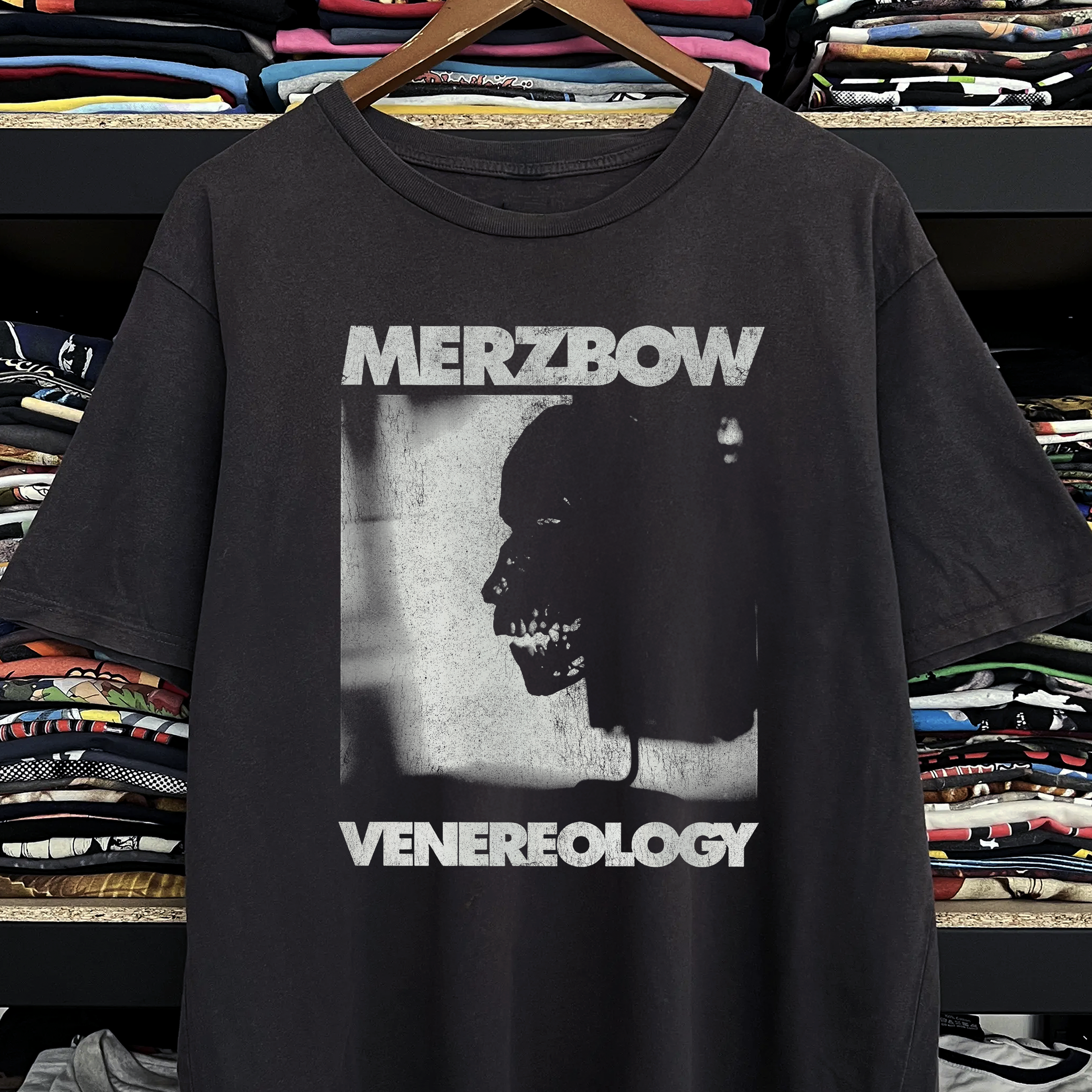 2000s Merzbow Venereology Washed Black Tee