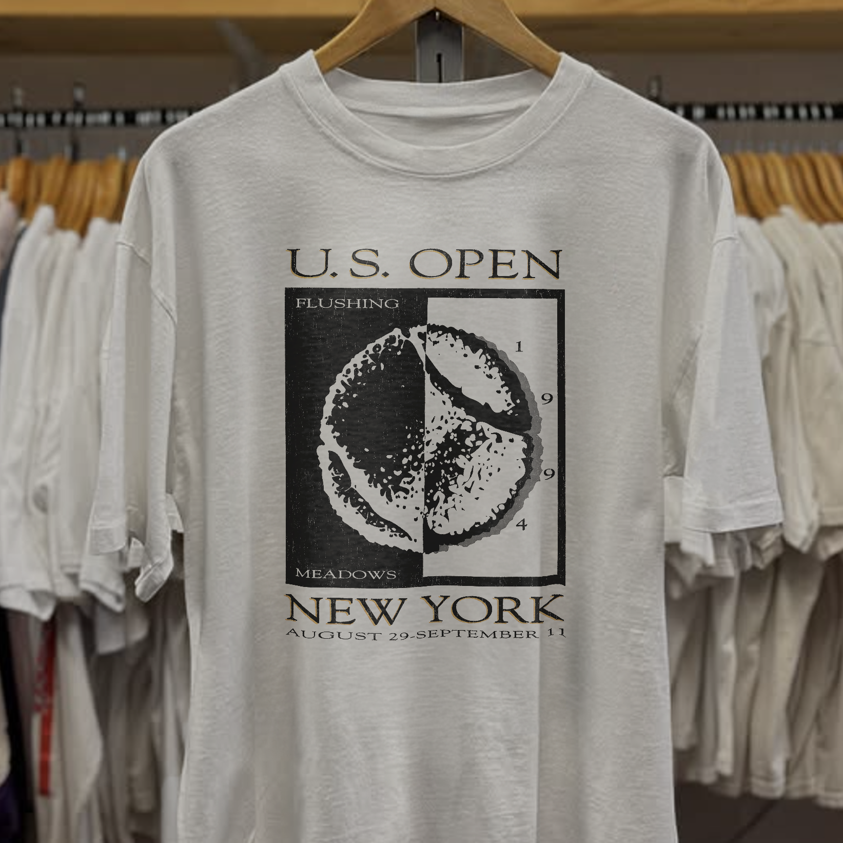 1994 US Open Washed White Tee