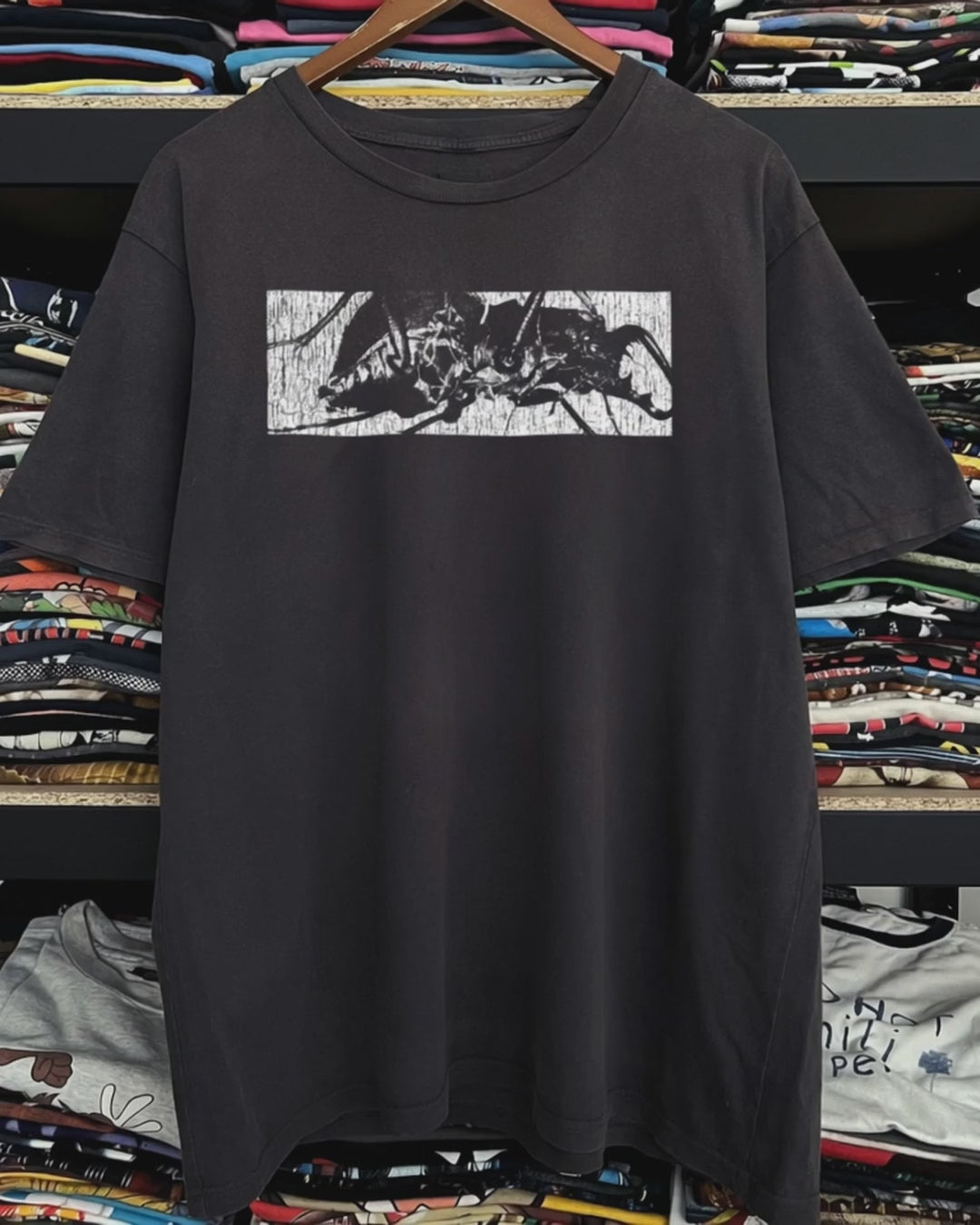 90s Massive Attack Washed Black Tee product video [GB-DPA:491fe3f8fd40]