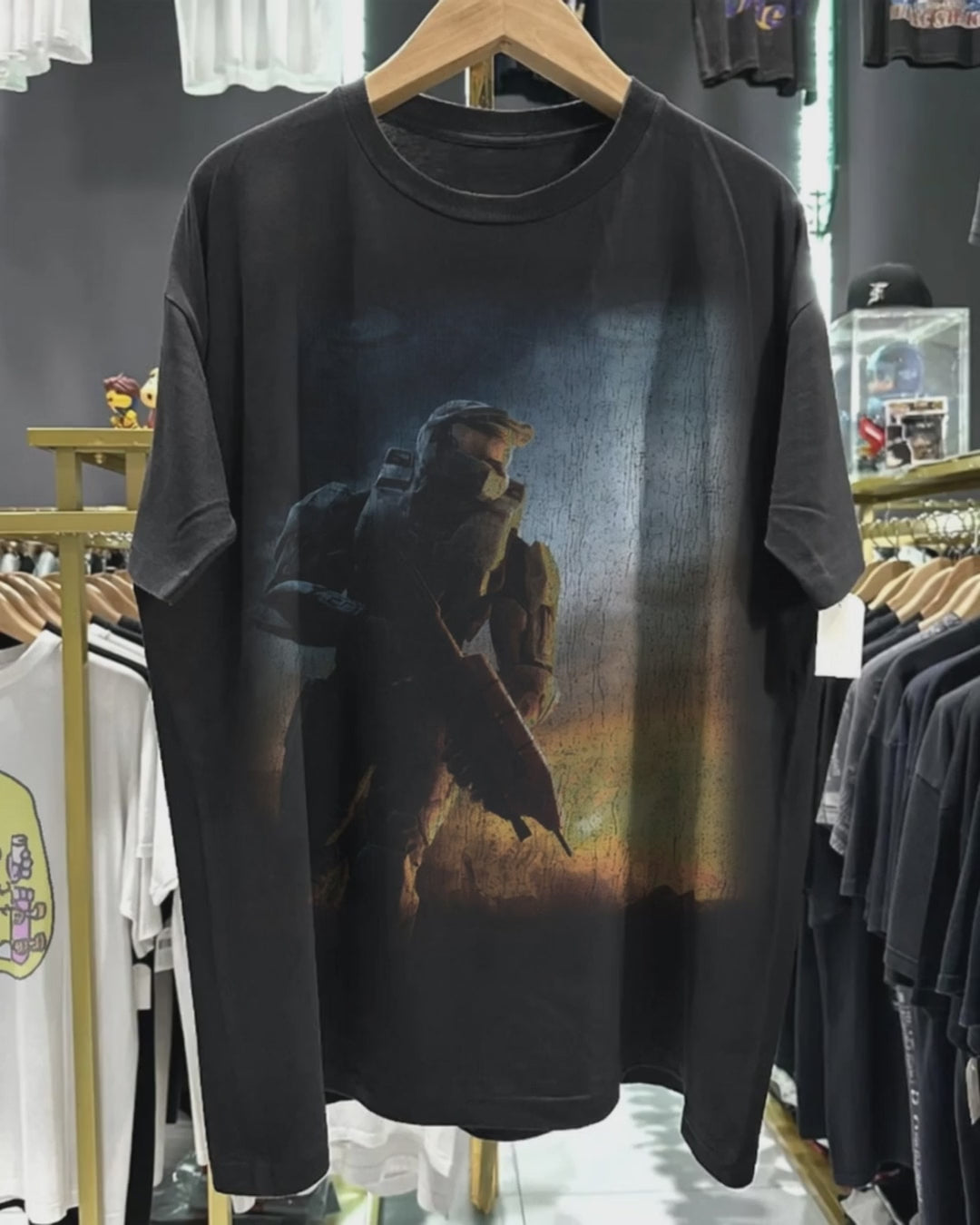 2007 Y2K Halo 3 Promo Washed Black Tee product video [GB-DPA:54c314bf0616]