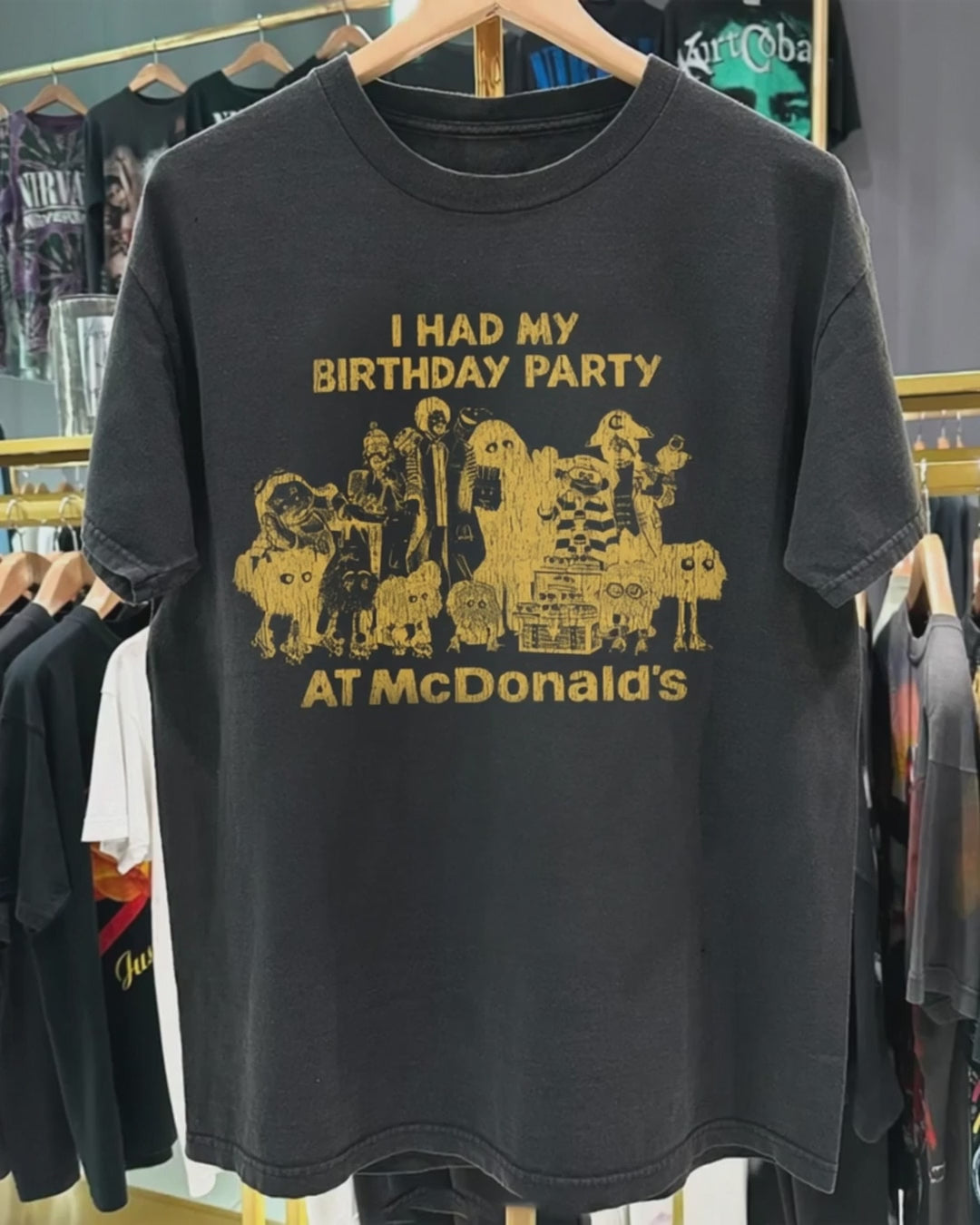I had my birthday party at Mc Donald's Heavyweight Black product video [GB-DPA:403bce0341c5]