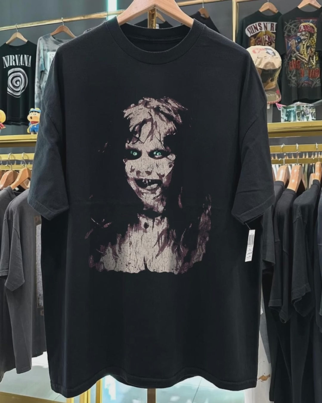 The Exorcist Rare Promo Vintage Washed Black T-Shirt – Strike