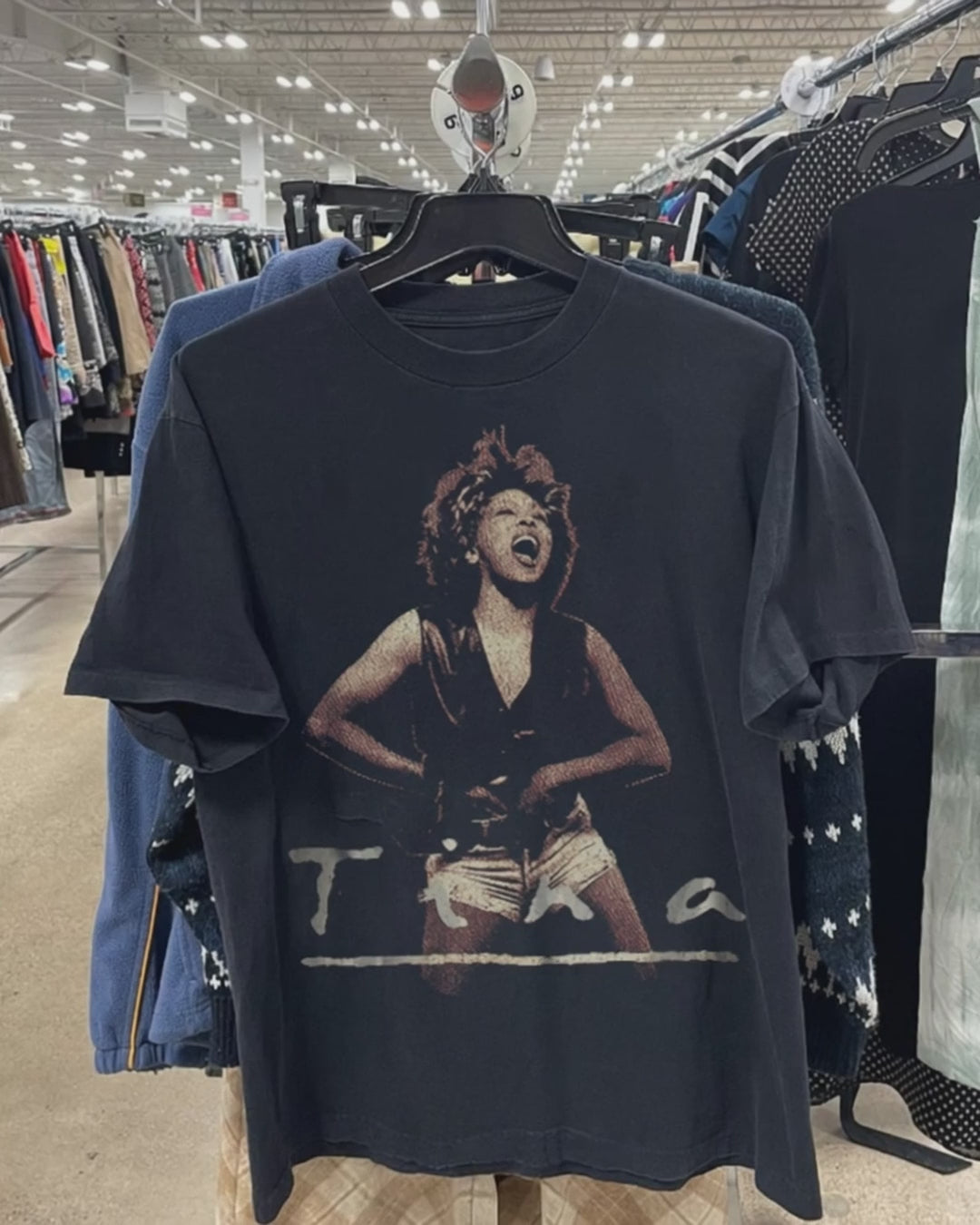 Tina Turner - Whats's Love 1993 Tour Rare Vintage Washed Black Tshirt product video [GB-DPA:c2a456094ea3]