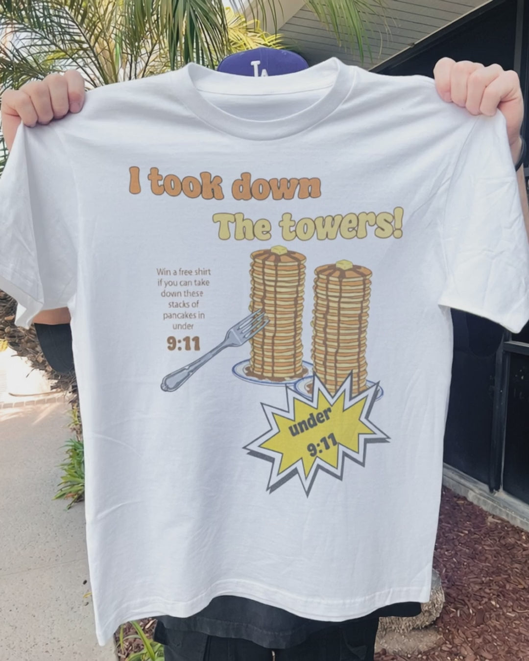 9:11 'I Took Down the Towers!' Pancake Challenge Vintage Washed
