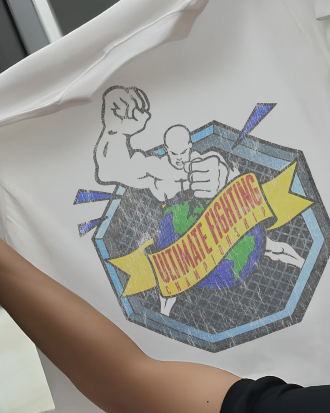 OG Ufc Promo Vintage White T-Shirt product video [GB-DPA:b634ad7f3462]