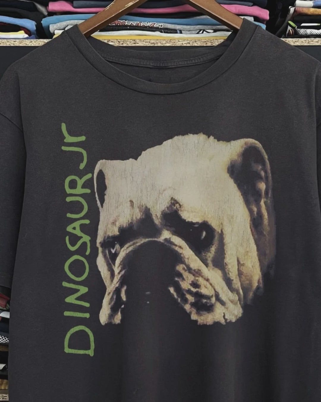 1992 Dinosaur Jr Washed Black Tee product video [GB-DPA:dc26b0e11964]