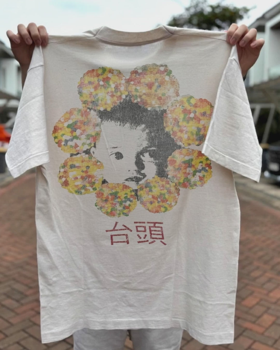 1994 Radiohead 'Hong Kong' Honey Pablo Ultra Rare Washed White T-Shirt product video [GB-DPA:e99933afc7a2]