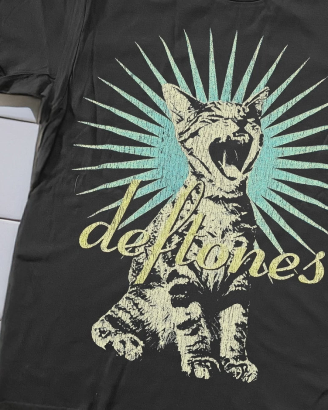 90's Deftones Around The Fur Washed Black T-Shirt product video [GB-DPA:ed3b62d8917c]