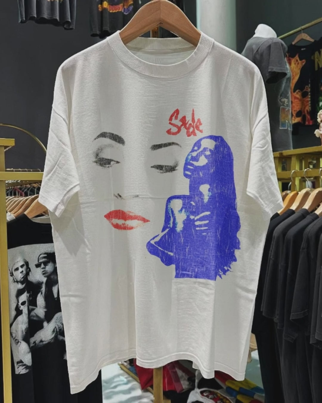 90s Sade Ultra Rare Washed White T-Shirt product video [GB-DPA:130956db7b9d]