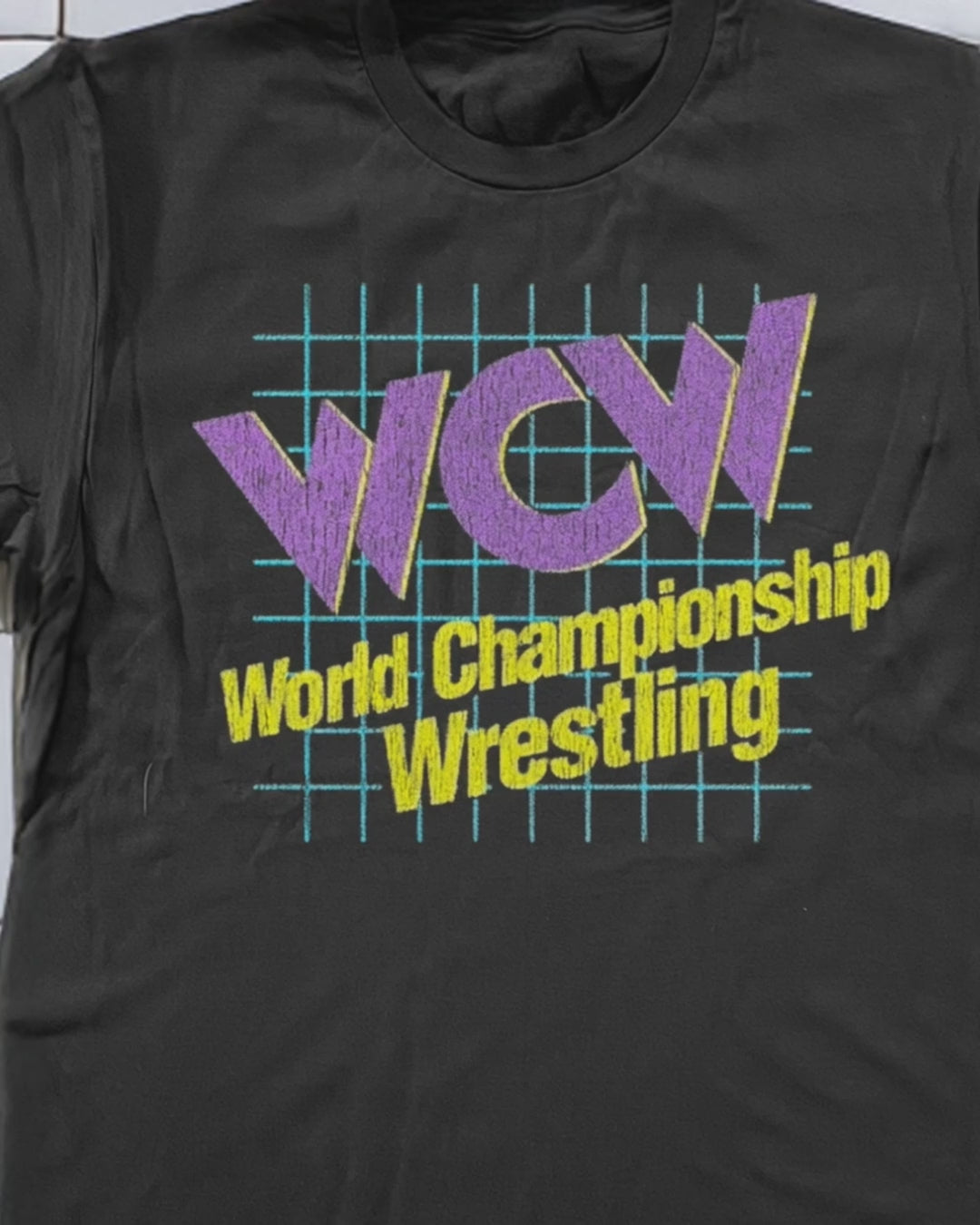 90's Wcw Washed Black T-Shirt – Strike Anywhere Vintage