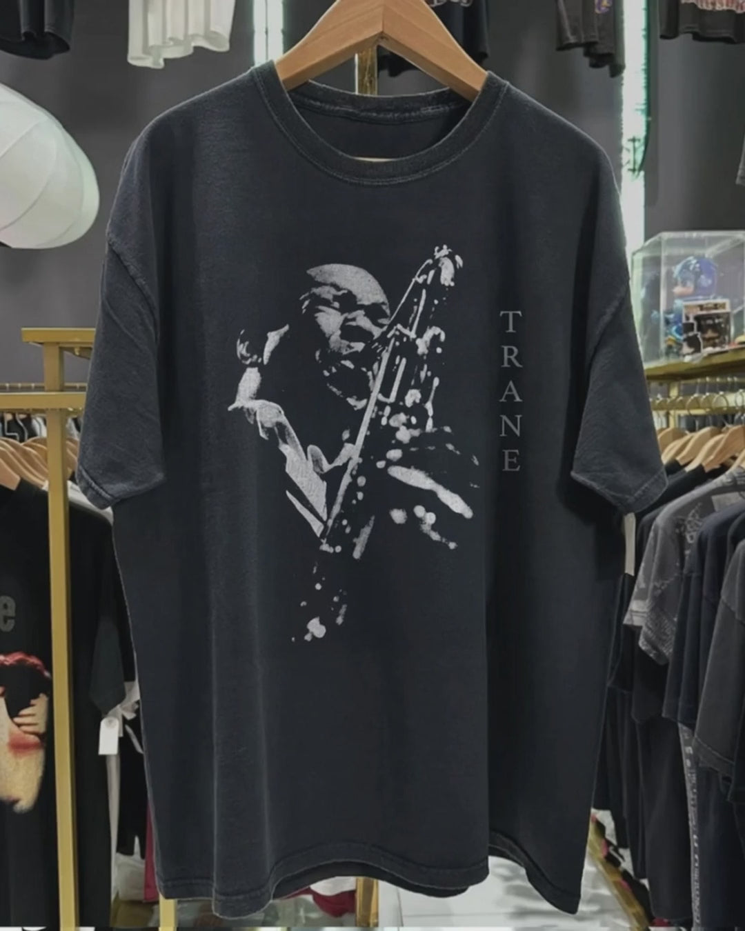 Vintage John Coltrane 1999 Washed Black T-shirt – Strike Anywhere