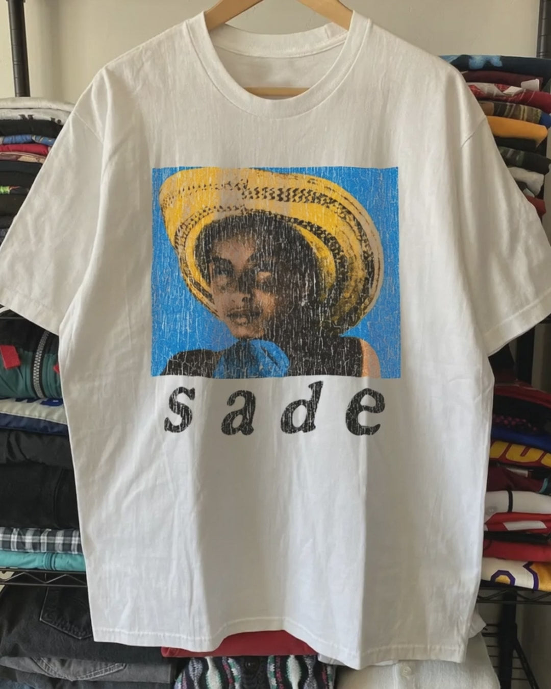 Sade Washed White Tee – Strike Anywhere Vintage