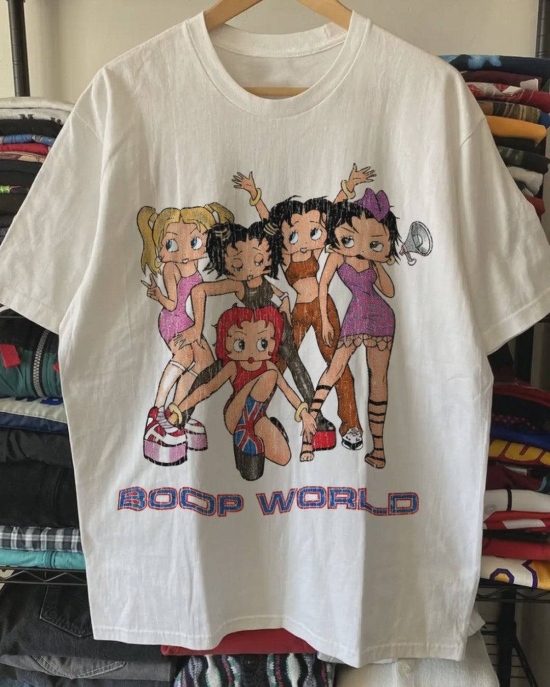 Ultra Rare '98 Boop World Washed White Tee product video [GB-DPA:a7285e75aedc]