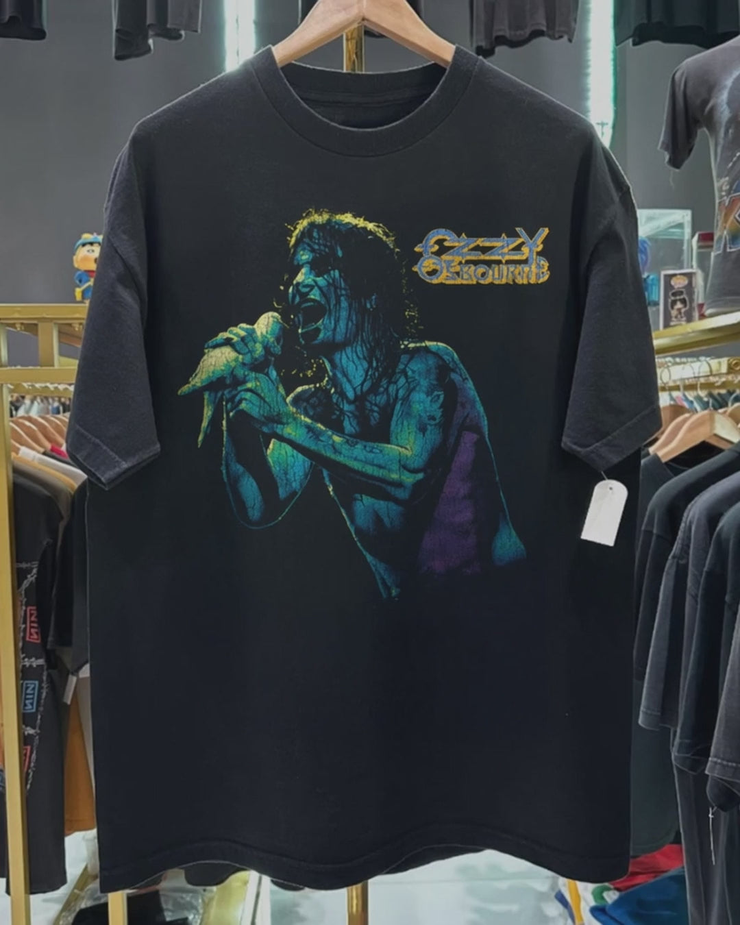 1994 Ozzy 'Doves Revenge' Rare Washed Black T-Shirt product video [GB-DPA:9be1e116c421]