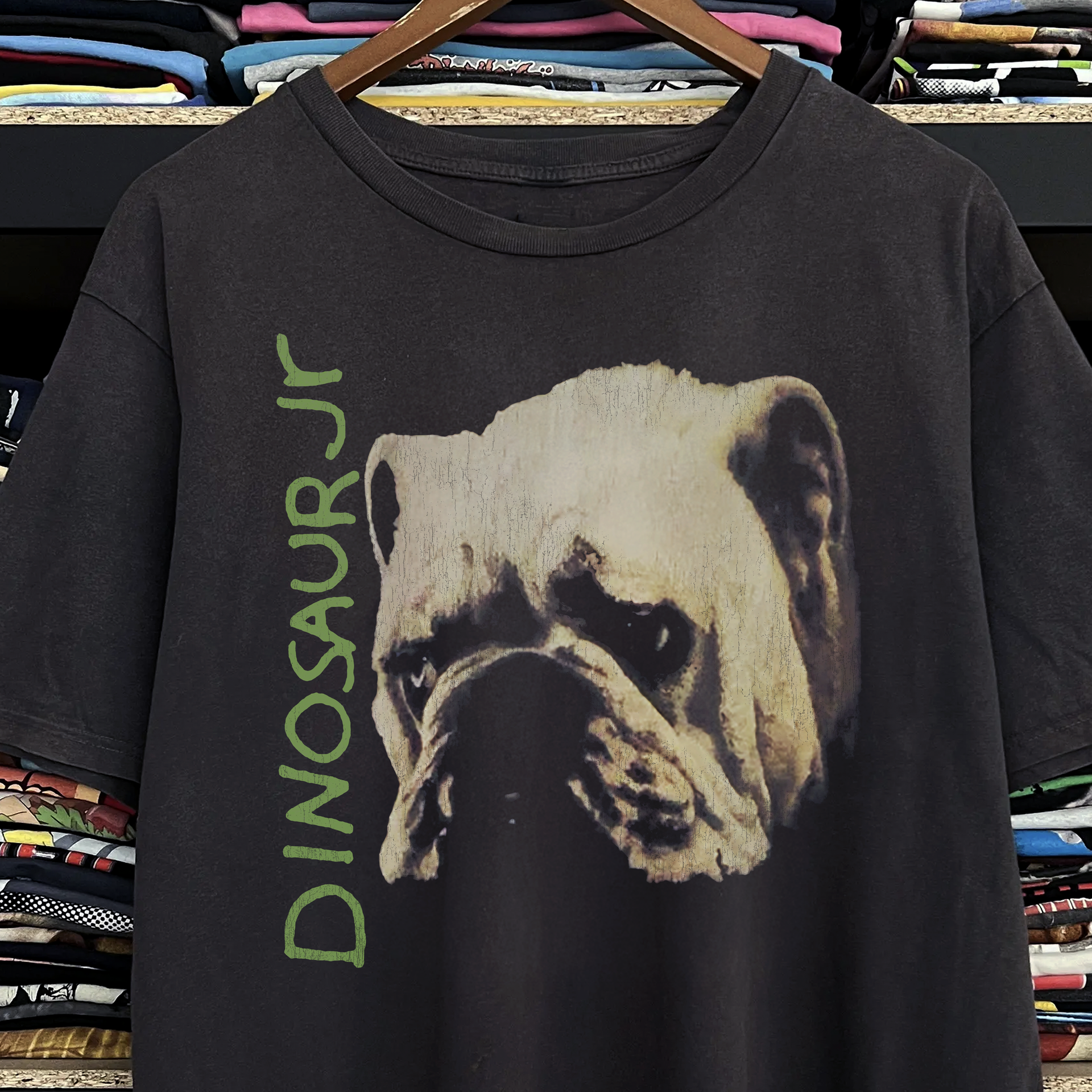 TKHY DINOSAUR Jr. Tシャツ(1992) L 1992 Dinosaur Jr Washed Black Tee – Strike Anywhere Vintage