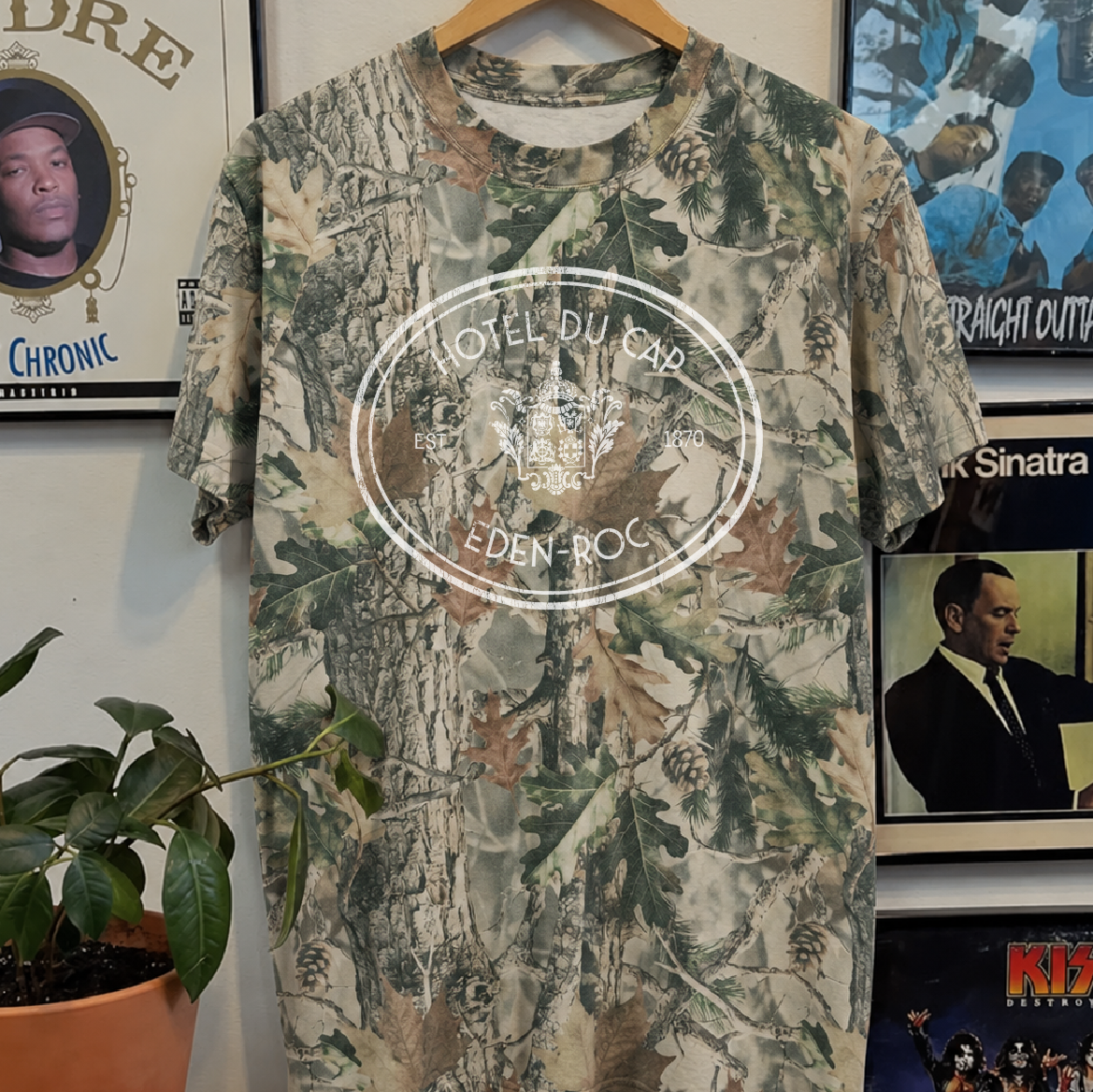 90s Du Cap Eden Rock Washed Camo Tee