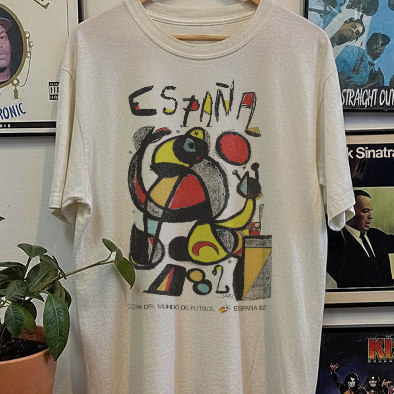 82 Spain World Cup España Washed White Tee