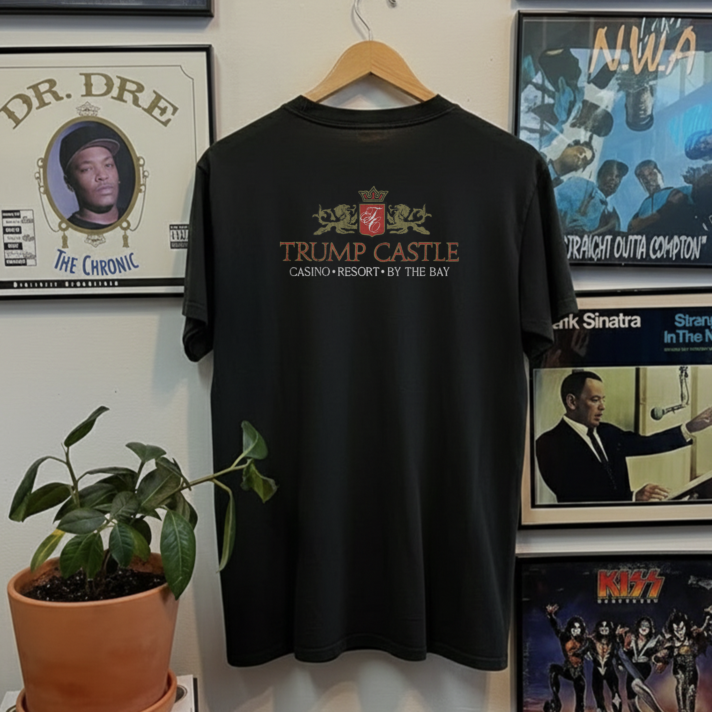 Rare Potential Millionaire Trump Castle Washed Black Tee