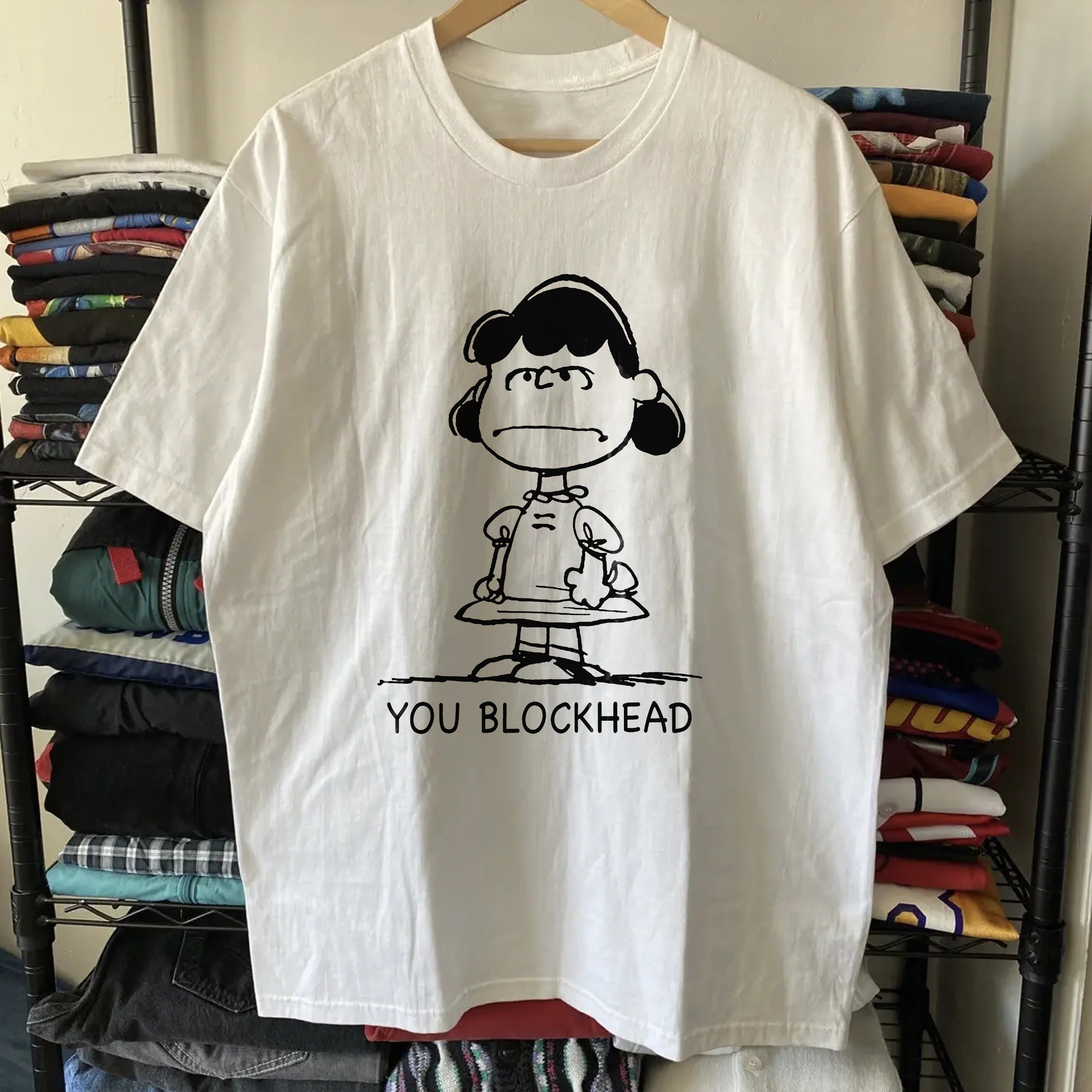 Lucy - Peanuts You Blockhead Washed White Tee – Strike Anywhere