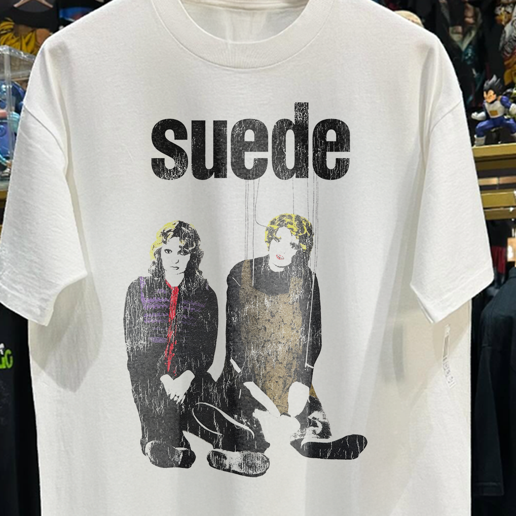 1993 SUEDE METAL MICKEY RARE WASHED WHITE TSHIRT