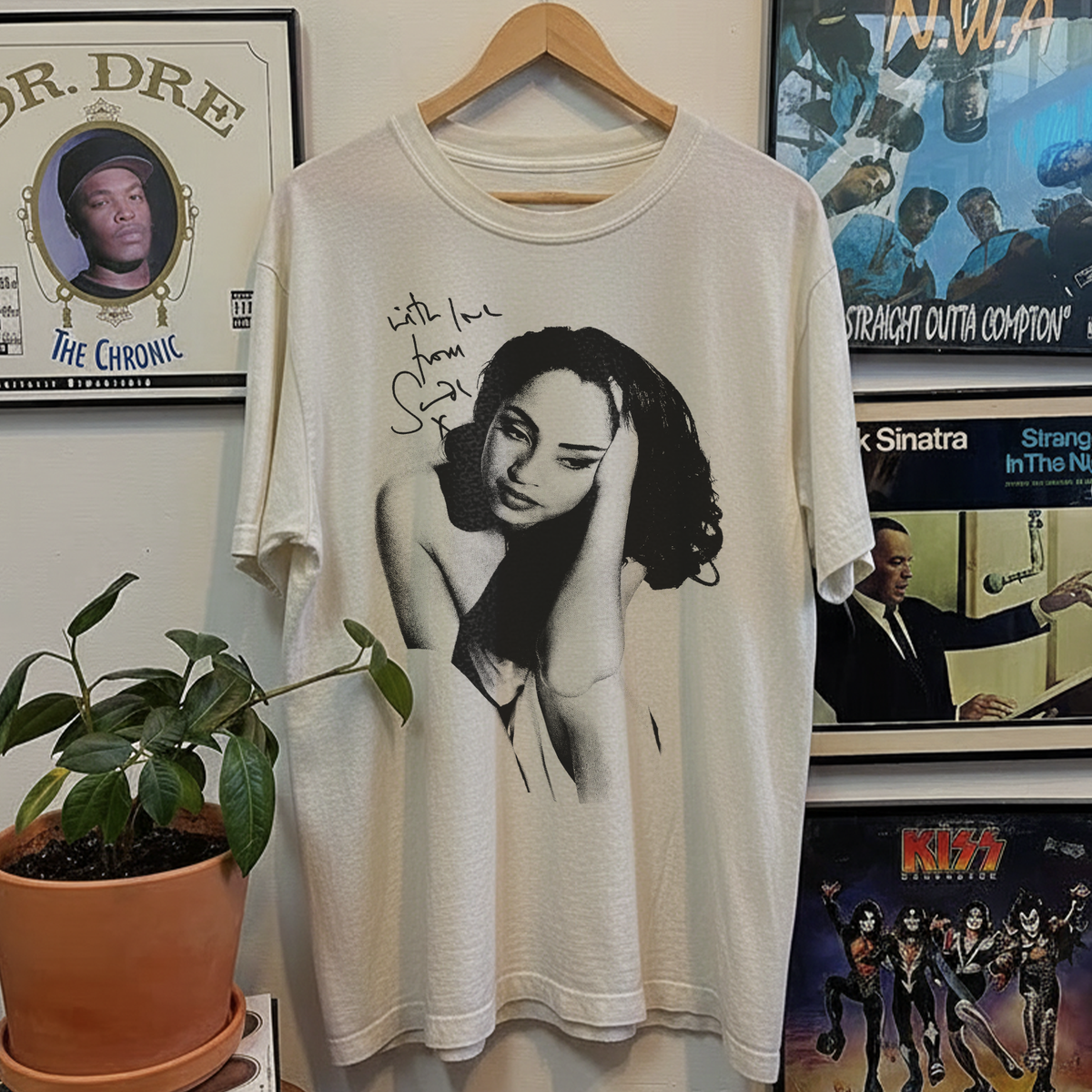 Rare Sade with Love Washed White Tee