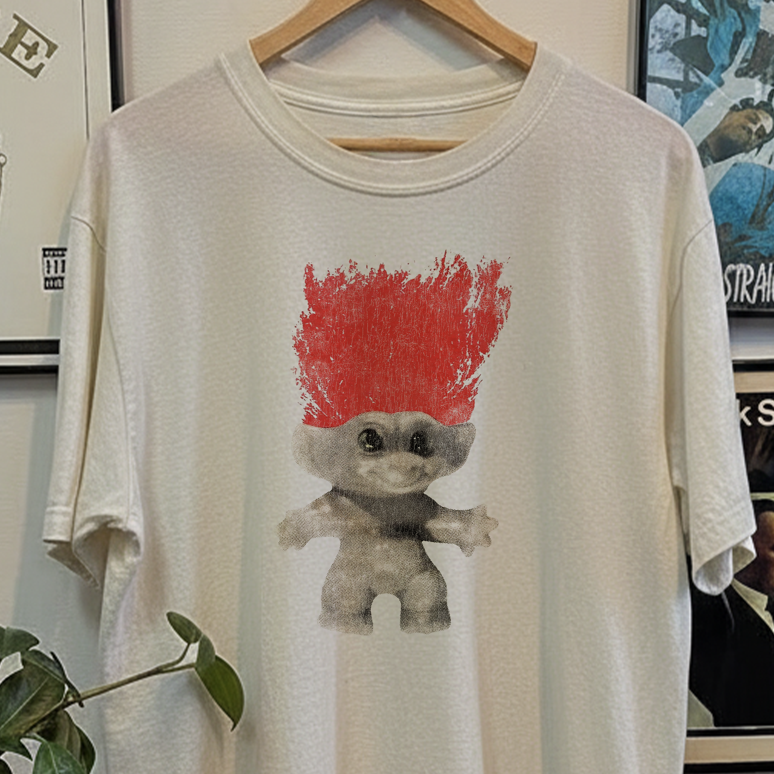 Rare Troll Doll Washed White Tee