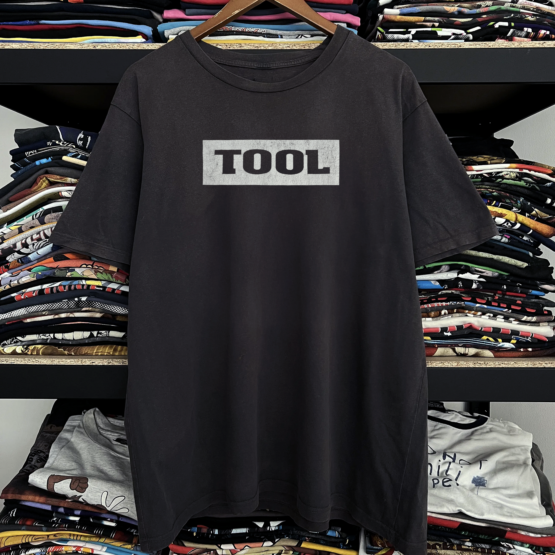 1991 Tool Wrench Washed Black Tee – Strike Anywhere Vintage