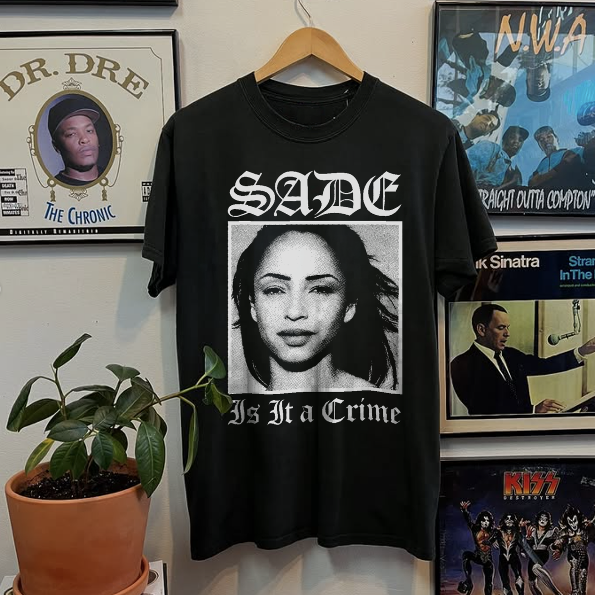 Rare Sade Is it a Crime Washed Black Tee
