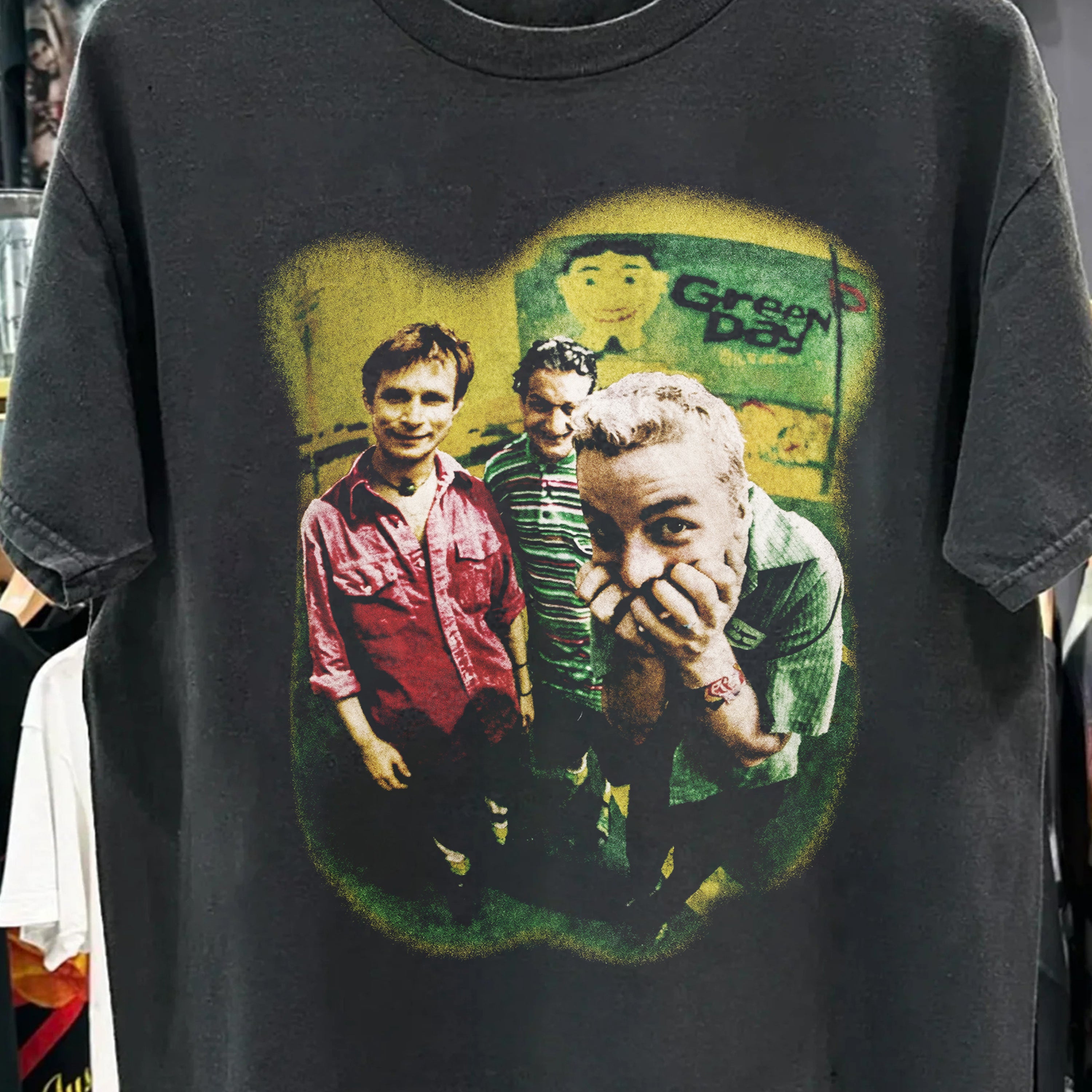 Vintage 1995 Green Day Insomniac Tour Washed Black Tee