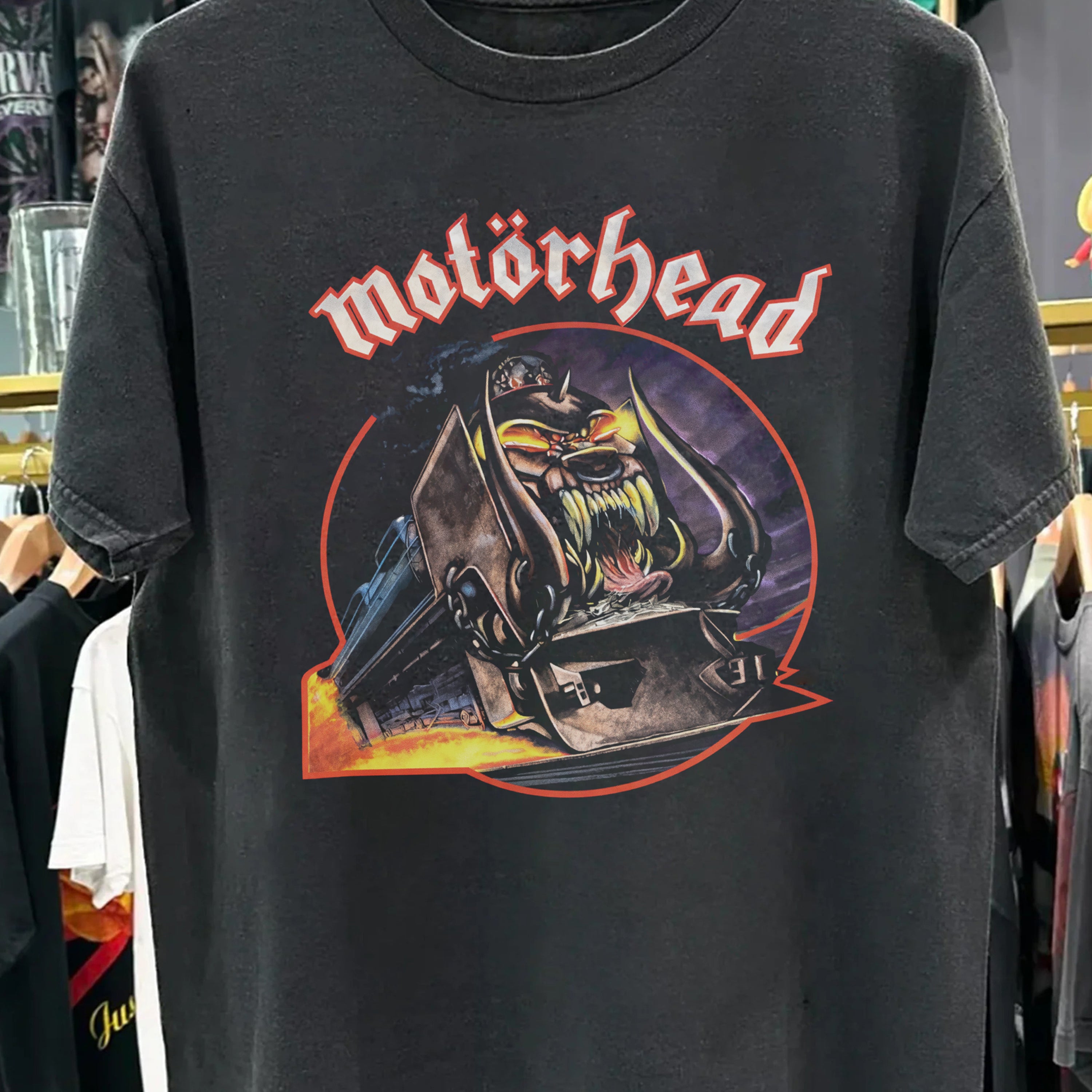 Vintage Motorhead - Orgasmatron Washed Black T-Shirt