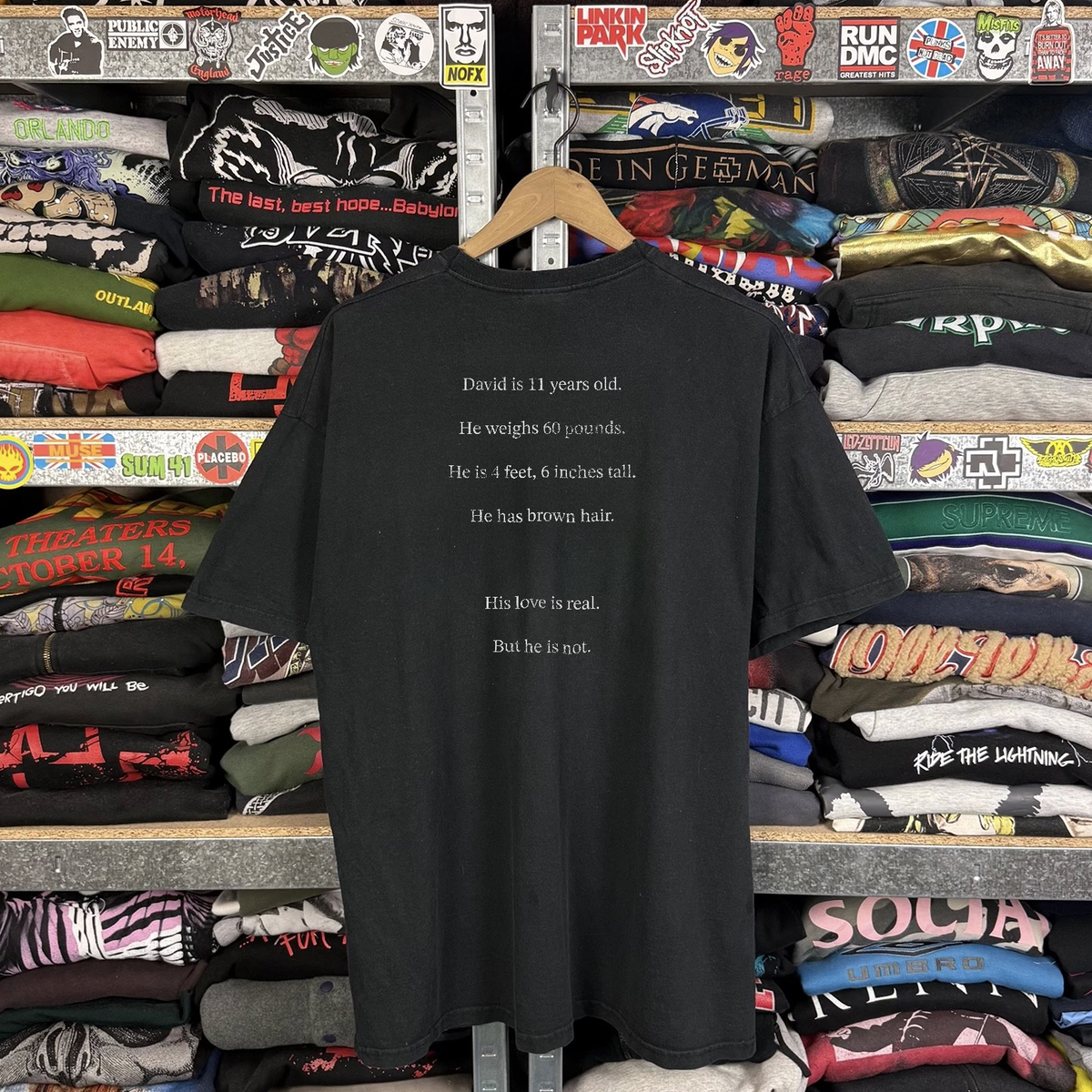 2001 Artificial Intelligence Promo Washed Black Tee
