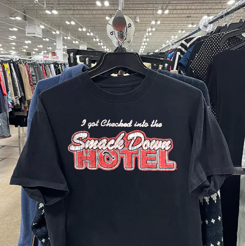 Smackdown Hotel The Rock Washed Black Tee