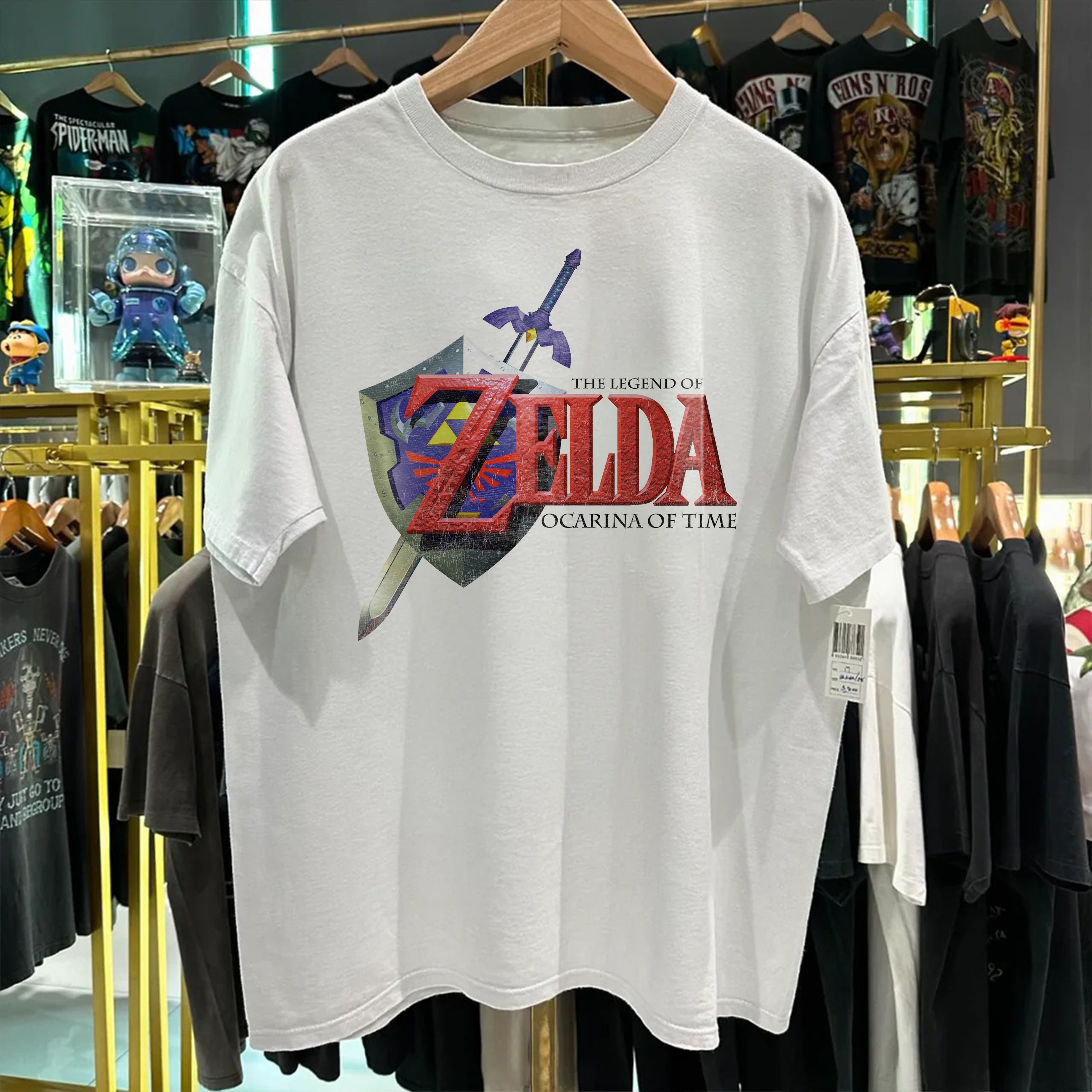 The Legend Of Zelda - Ocarina Of Time (1998) Washed White T-Shirt